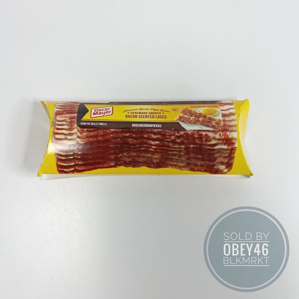 Oscar Mayer Bacon Scented Shoe Laces Sealed New Rare